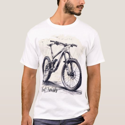 Basis T-shirt voor heren  (Voorkant)