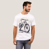 Basis T-shirt voor heren  (Voorkant volledig)