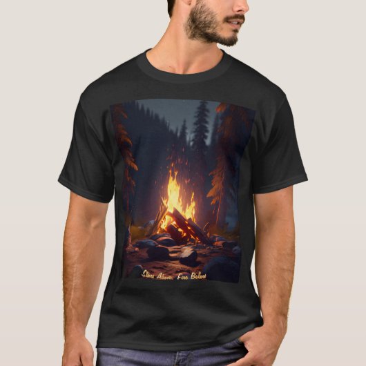 Basis T-shirt voor heren (Voorkant)