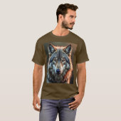 Basis T-shirt voor heren (Voorkant volledig)