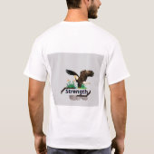 Basis T-shirt voor heren (Achterkant)