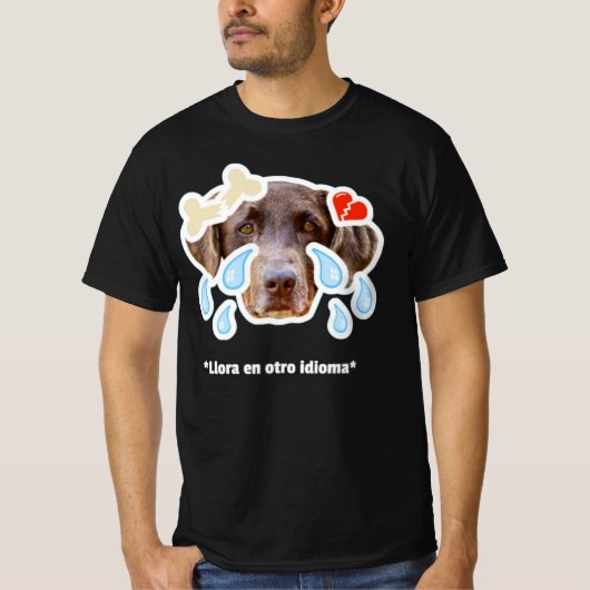 Basis T-shirt voor heren (Voorkant)