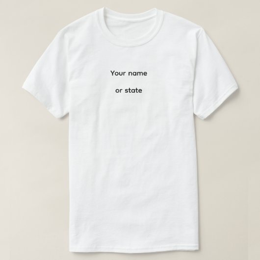 Basis T-shirt voor heren (Design voorkant)