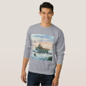 Basis T-shirt voor heren  (Voorkant volledig)