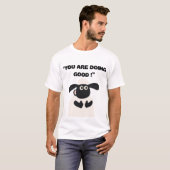 Basis T-shirt voor heren (Voorkant volledig)
