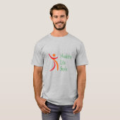 Basis T-shirt voor heren (Voorkant volledig)