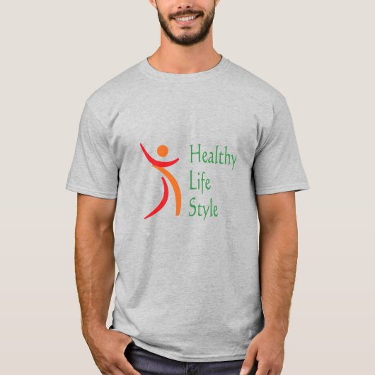 Basis T-shirt voor heren (Voorkant)