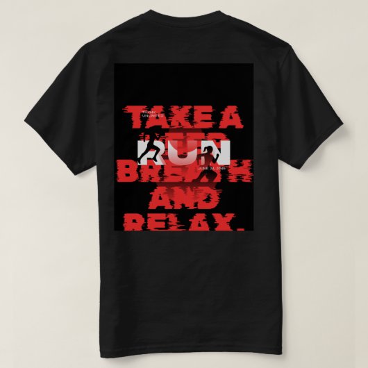 Basis T-shirt voor heren (Design achterkant)