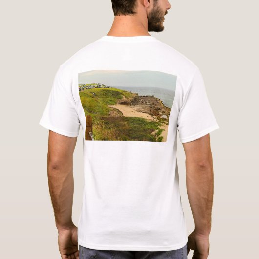 Basis T-shirt voor heren (Achterkant)