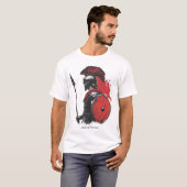 Basis T-shirt voor heren (Voorkant volledig)