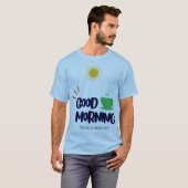 Basis T-shirt voor heren (Voorkant volledig)