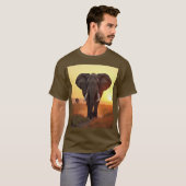 Basis T-shirt voor heren (Voorkant volledig)