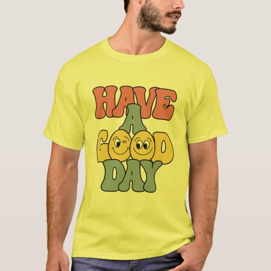 Basis T-shirt voor heren (Voorkant)