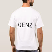 Basis T-shirt voor heren (Achterkant)