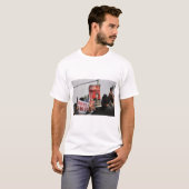 Basis T-shirt voor heren (Voorkant volledig)