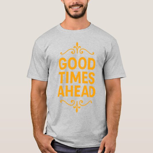 Basis T-shirt voor heren (Voorkant)