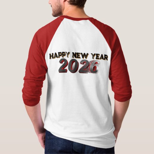Basis T-shirt voor heren (Achterkant)