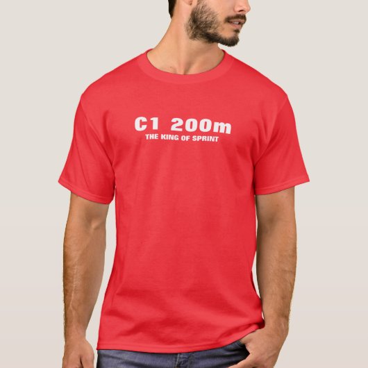Basis T-shirt voor heren | 200 meter (Voorkant)