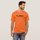 Basis T-shirt voor heren | 200 meter (Voorkant volledig)