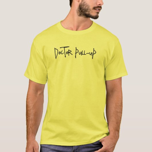 Basis T-shirt voor heren | Doctor Pull-Up (Voorkant)
