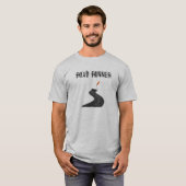 Basis T-shirt voor heren | Road Runner 3 (Voorkant volledig)