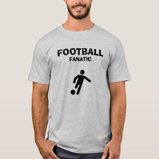 Basis T-shirt voor heren | Voetbalfan (Voorkant)