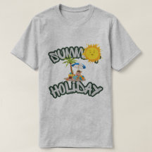 Basis T-shirt voor heren zomer vakantie