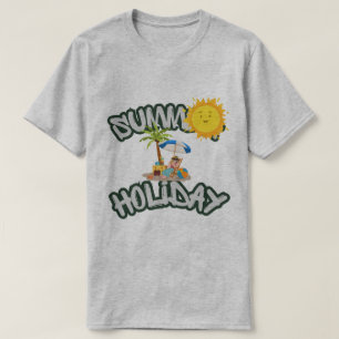 Basis T-shirt voor heren zomer vakantie
