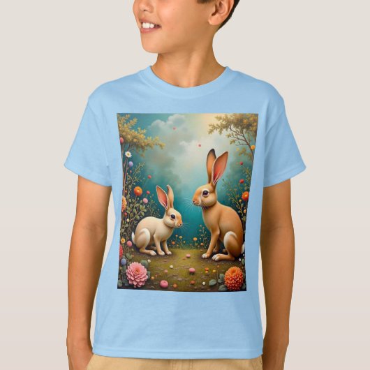 Basis T-shirt voor kinderen (Voorkant)