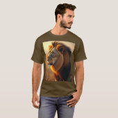 Basis T-shirt voor mannen, donker (Voorkant volledig)