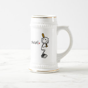 Basis T-shirts en cadeaus met mannelijke stickfigu Bierpul