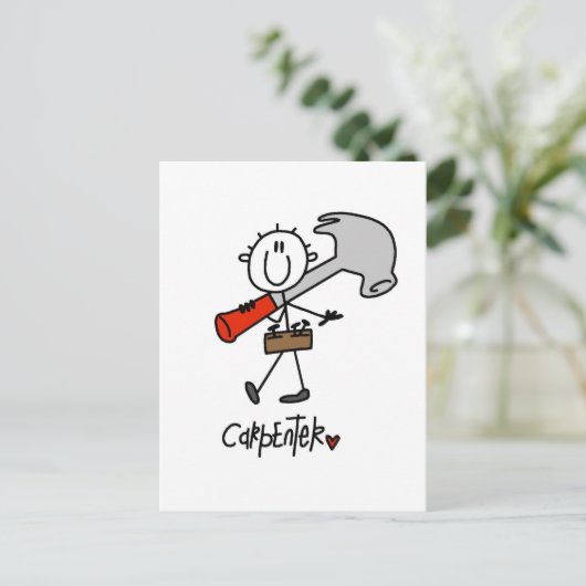 Basis tekenfilmafbeelding — Tshirts en cadeautjes Briefkaart (Staand voorkant)