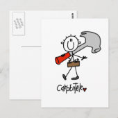 Basis tekenfilmafbeelding — Tshirts en cadeautjes Briefkaart (Voorkant / Achterkant)