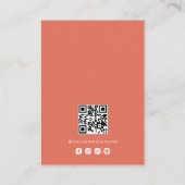 Basis Terracotta Aarde Sieraden Display Logo TMF26 Visitekaartje (Achterkant)