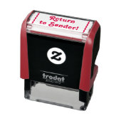 Basis "Terug naar afzender!" rubber stempel (Product)