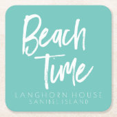 Basis Time Party Kartonnen Onderzetters (Voorkant)