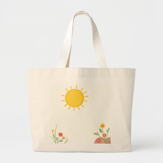 Basis Tote Grote Tote Bag (Voorkant)
