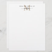 Basis uit de keuken van de goudmonogram (Voorkant / Achterkant)