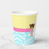 Basis van de Afrikaanse American Girl Pool Party Papieren Bekers (Rechts)