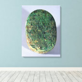 Basis van een huwelijkssjaal van Amenhotep III Canvas Afdruk (Insitu (Houten vloer))