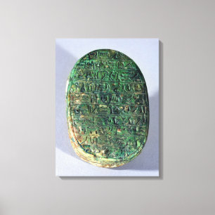Basis van een huwelijkssjaal van Amenhotep III Canvas Afdruk