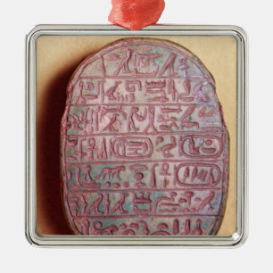 Basis van een huwelijkssjaal van Amenhotep III Metalen Ornament