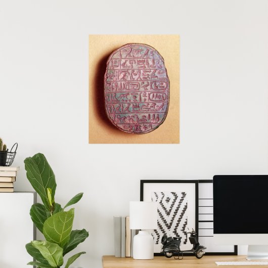 Basis van een huwelijkssjaal van Amenhotep III Poster (Thuiskantoor)