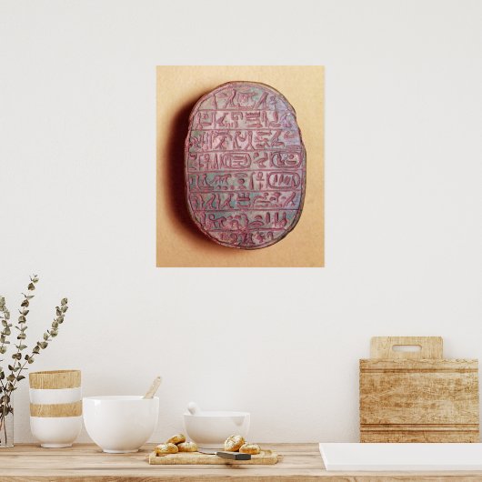 Basis van een huwelijkssjaal van Amenhotep III Poster (Keuken)