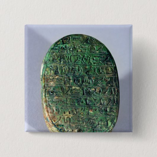 Basis van een huwelijkssjaal van Amenhotep III Vierkante Button 5,1 Cm (Voorkant)