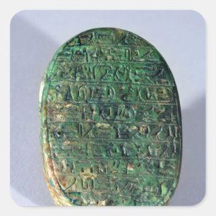 Basis van een huwelijkssjaal van Amenhotep III Vierkante Sticker
