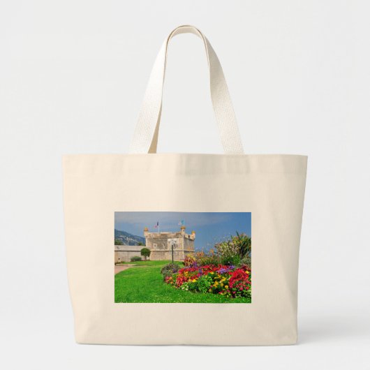 Basis van Menton in Frankrijk Grote Tote Bag (Voorkant)