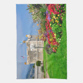 Basis van Menton in Frankrijk Theedoek (Verticaal)