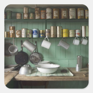 Basis van Port Lockroy in antarctica Vierkante Sticker