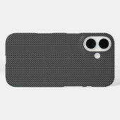 basis van zwarte koolstofvezel Case-Mate iPhone case (Achterkant (horizontaal))